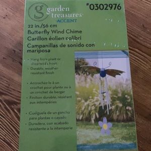 Butterfly Garden Wind Chime 22” L